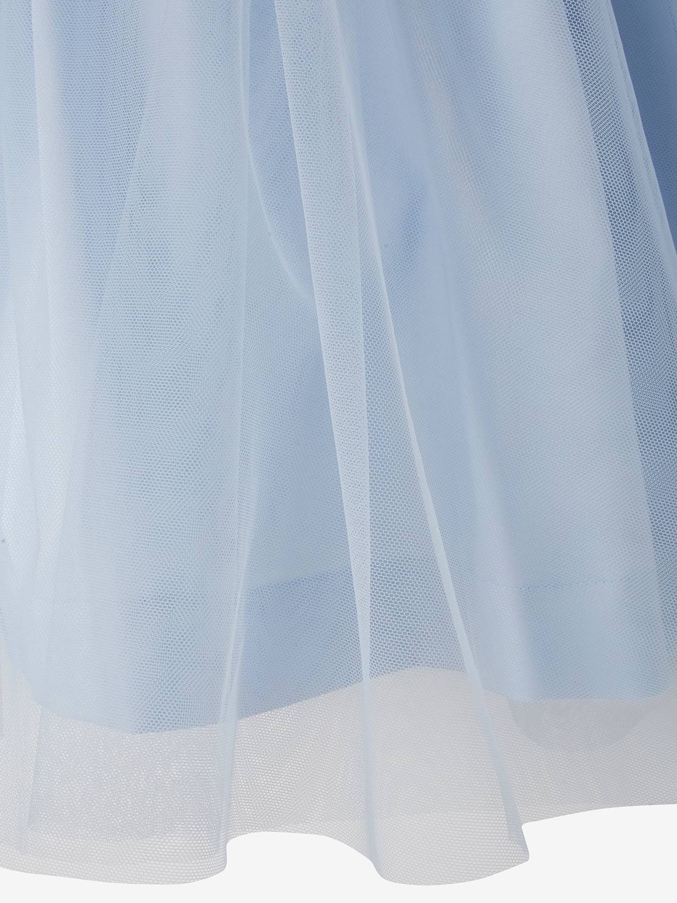 Vertbaudet Festliches Mädchenkleid, Satin und Tüll - hellblau