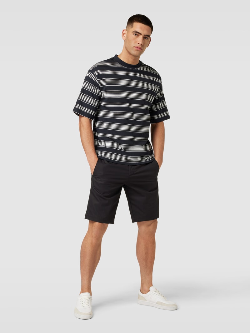 Bermudas mit elastischem Bund Modell 'Liem' in schwarz