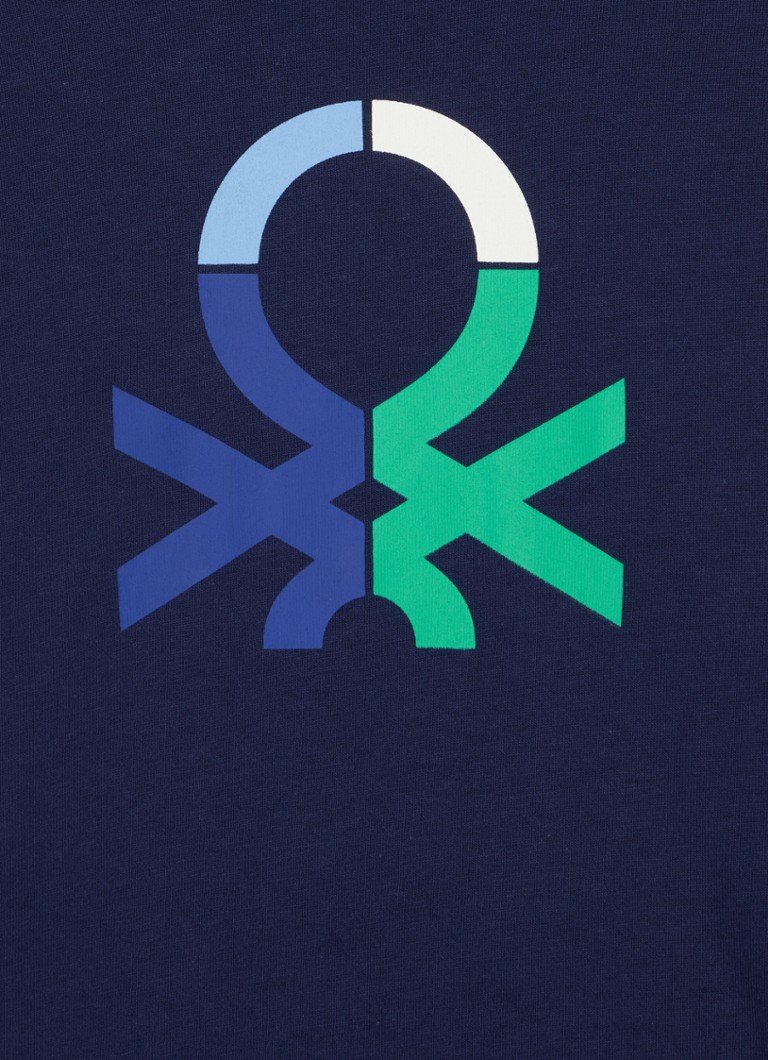 Benetton košulja dugih rukava s printom logotipa