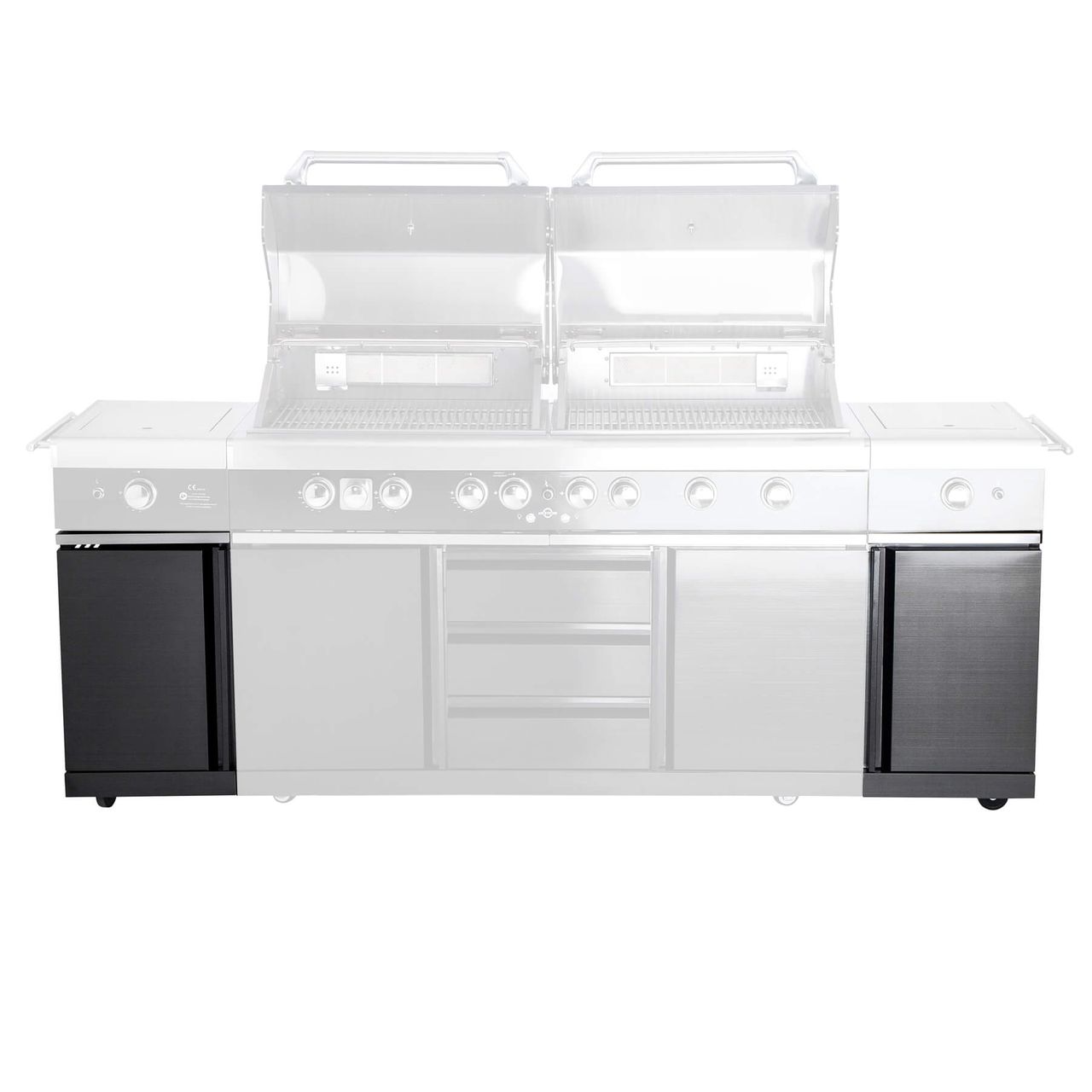 Allgrill Seitenteile Set für ALL'GRILL EXTREM light -BLACK