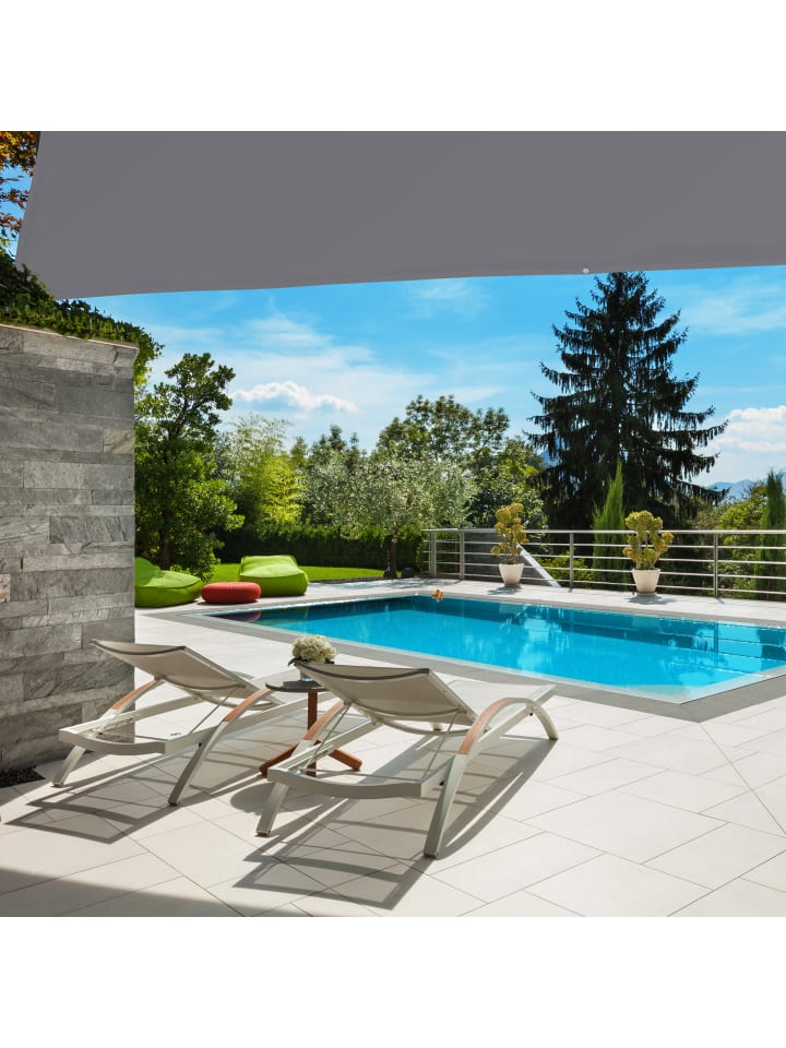 relaxdays Sonnensegel in Grau - 3x4x2x2 m günstig kaufen onesize