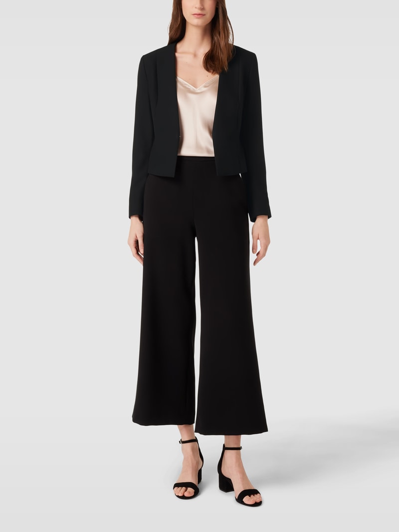 Blazer mit V-Ausschnitt Modell 'Jamaisa' in schwarz