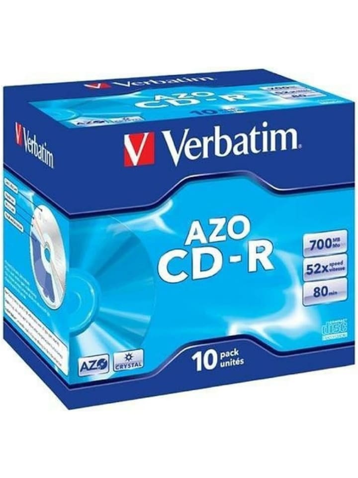 COFI 1453 Verbatim CD-R 700MB 80min 52x – Crystal Surface, DataLife Plus in Blau günstig kaufen