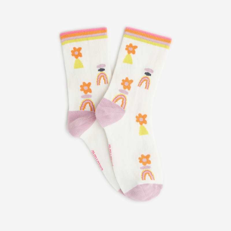 Chaussettes à motifs fille blanches cassé Catimini