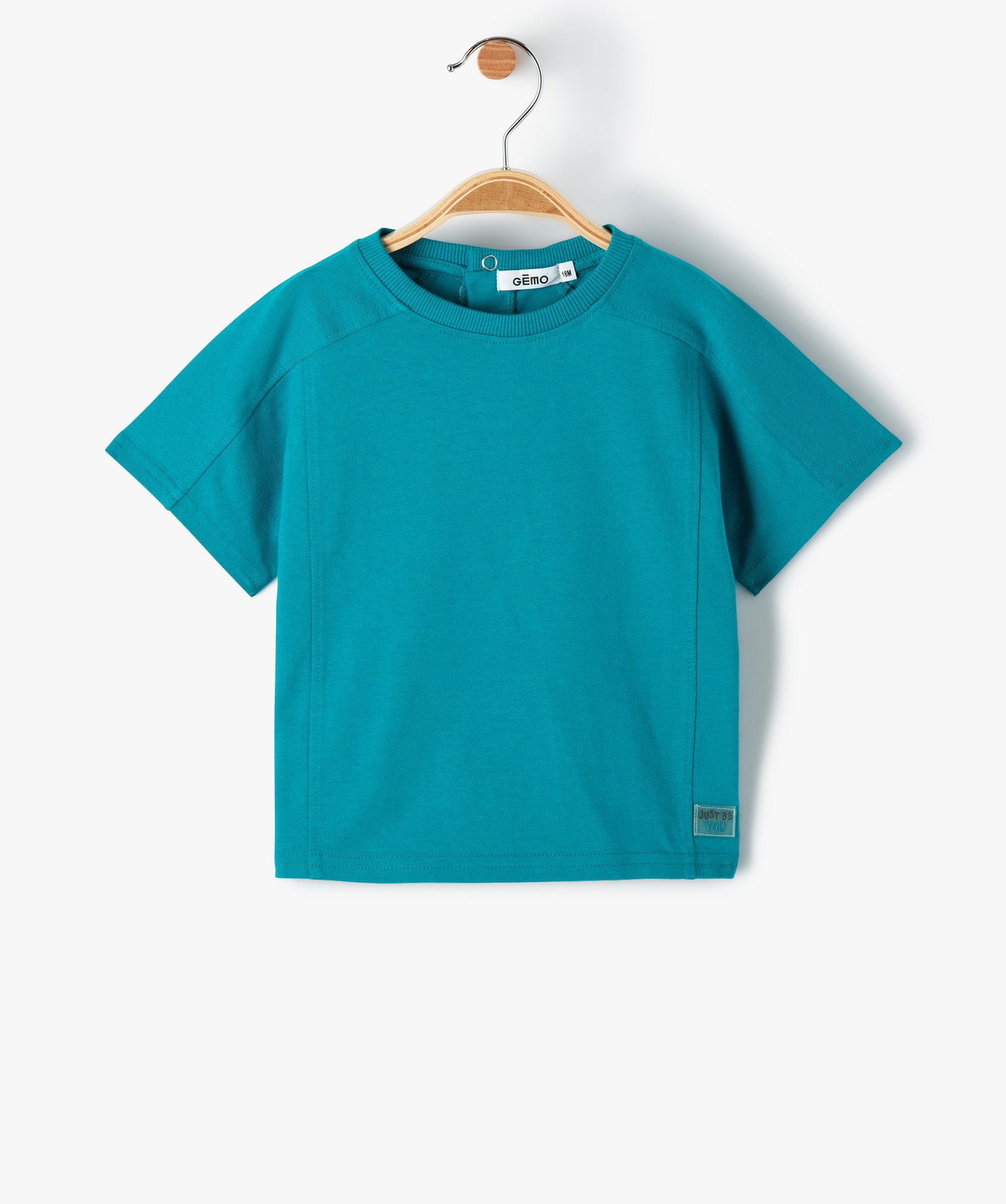 Tee-shirt bébé Garçon à manches courtes avec jeu de surp... bleu | GEMO