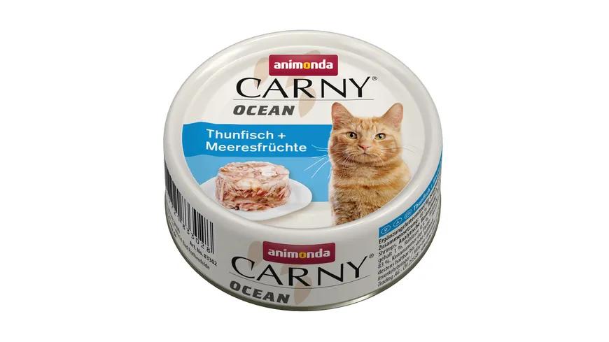ANIMONDA Katzennassfutter Carny Ocean Thunfisch + Meeresfrüchte 80 g