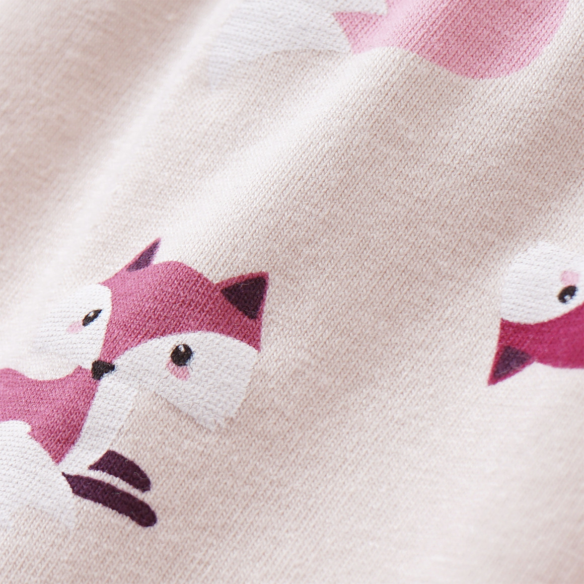 Mädchen Schlafanzug mit Fuchs-Motiv
