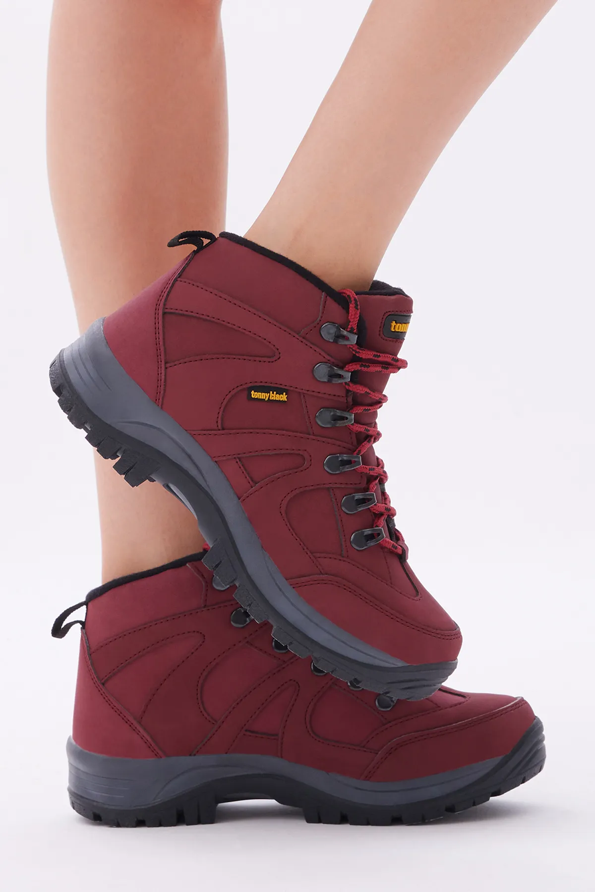 Tonny Black  Unisex Claret Red Trekkingstiefel V2rts
