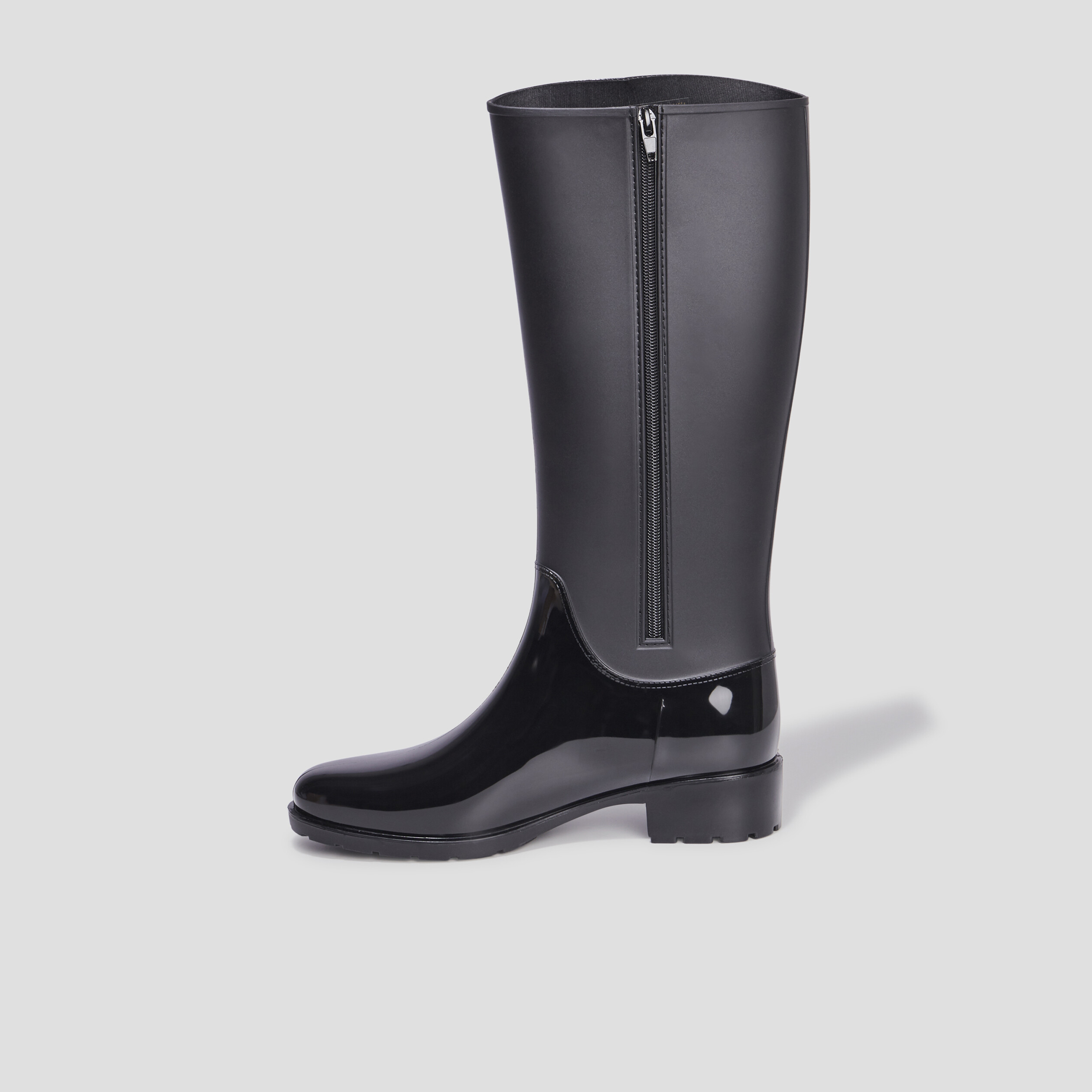 Bottes de pluie cavalières Mosquitos noir femme | La Halle
