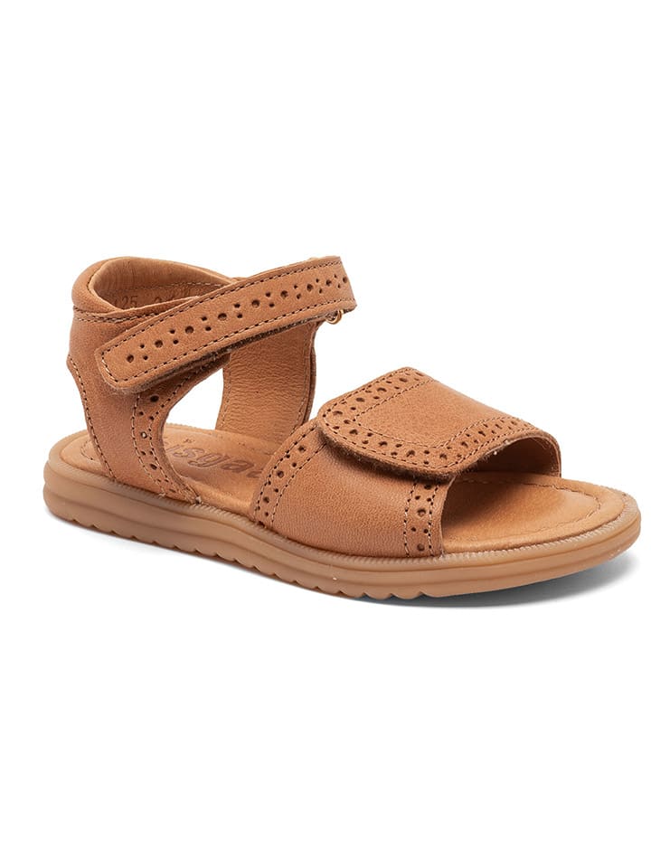bisgaard Leder-Sandalen in Hellbraun günstig kaufen