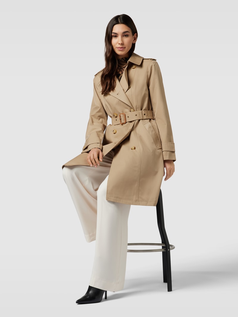 Trenchcoat mit Taillengürtel in camel