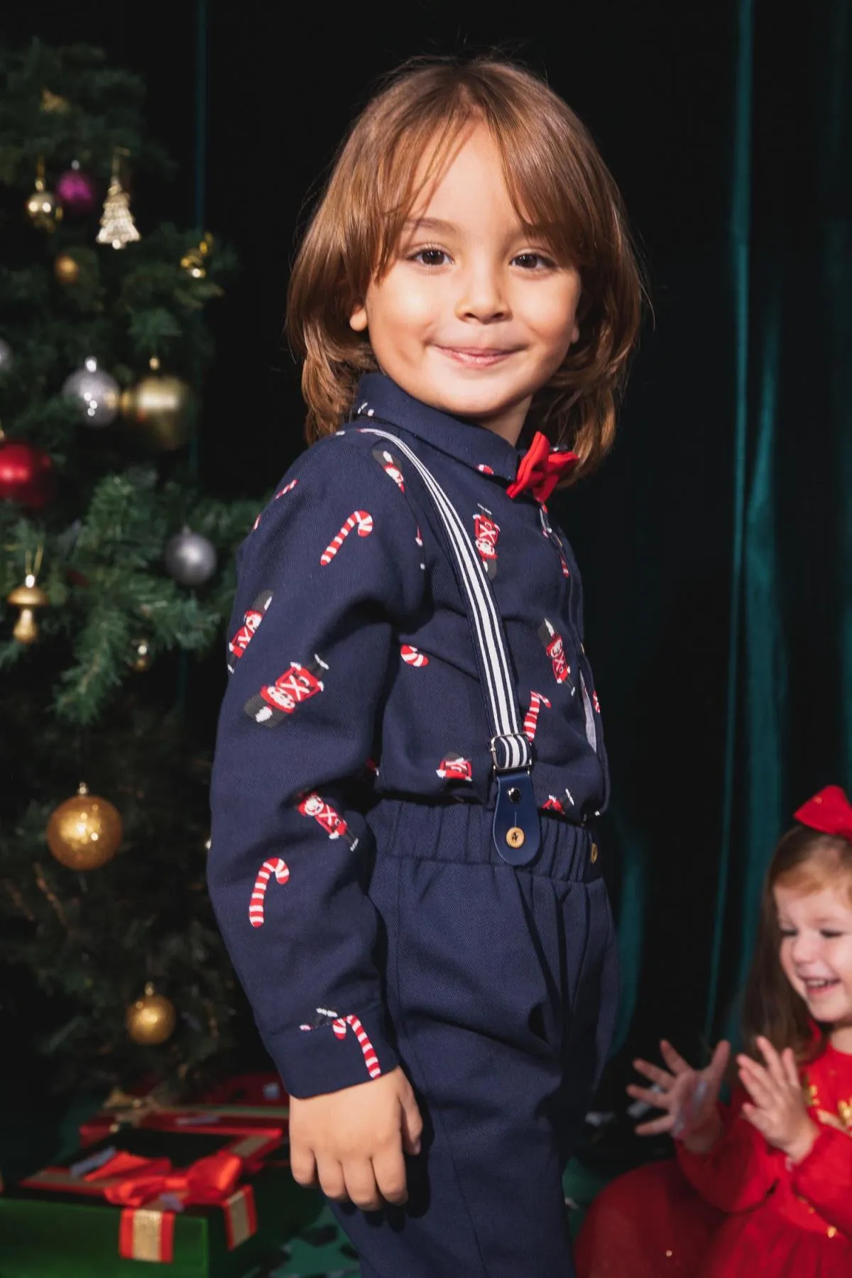 DeFacto  Baby-Jungen-Hose aus Gabardine mit Neujahrsmotiv
