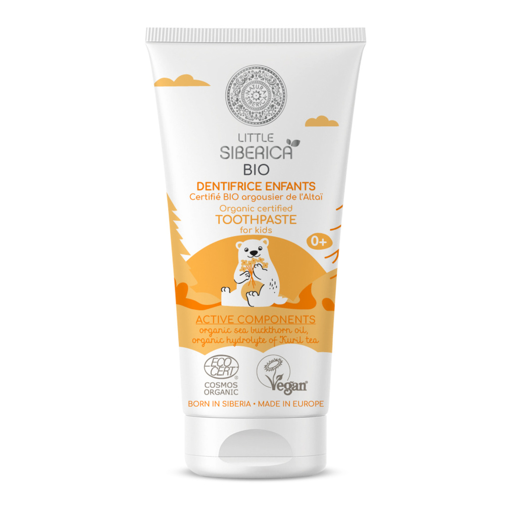 Natura Sibérica Dentifrice pour Enfants à l'Argousier certifié Bio Dentifrice