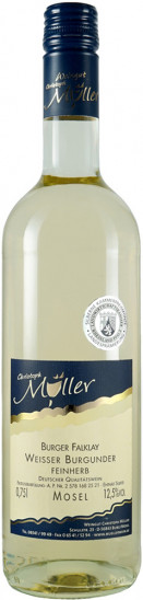 2022 Burger Falklay Weisser Burgunder feinherb - Weingut Christoph Müller
