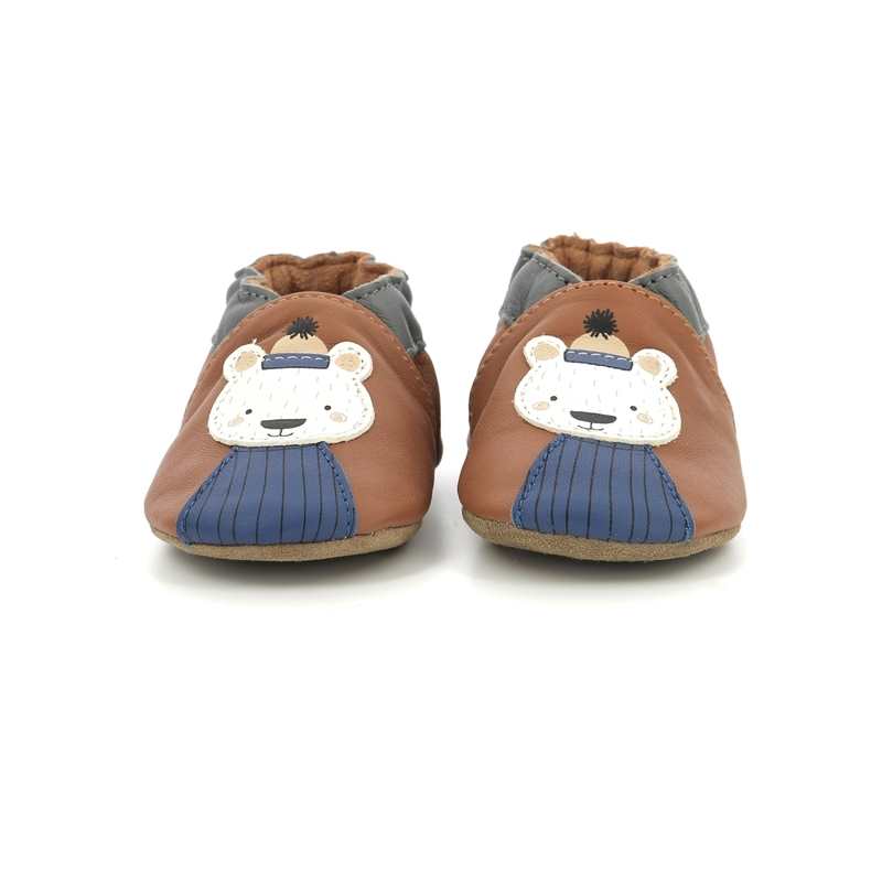 Chaussons cuir tannage vegetal Bear Style