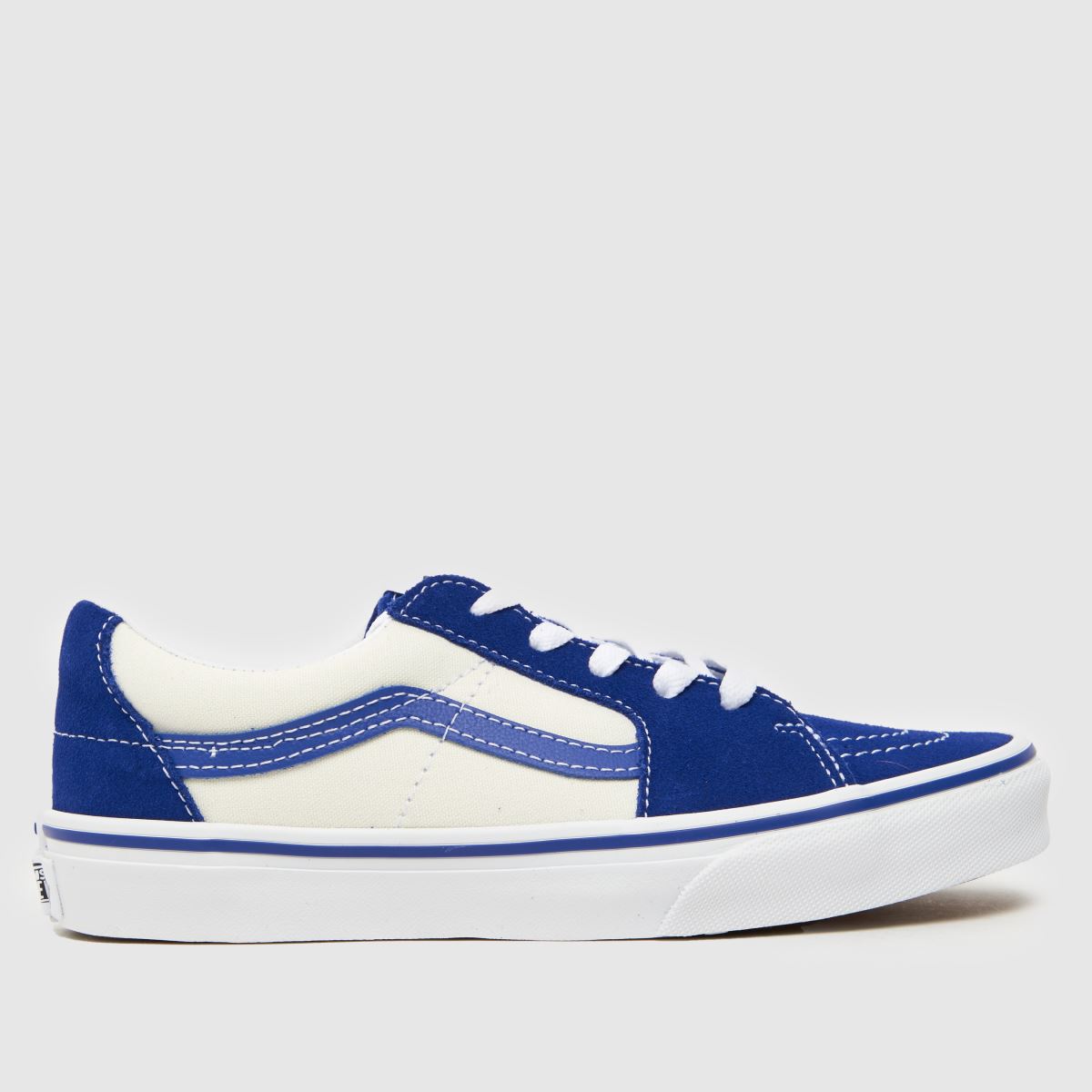 Vans fehér és kék sk8-low ifjúsági edzőcipő