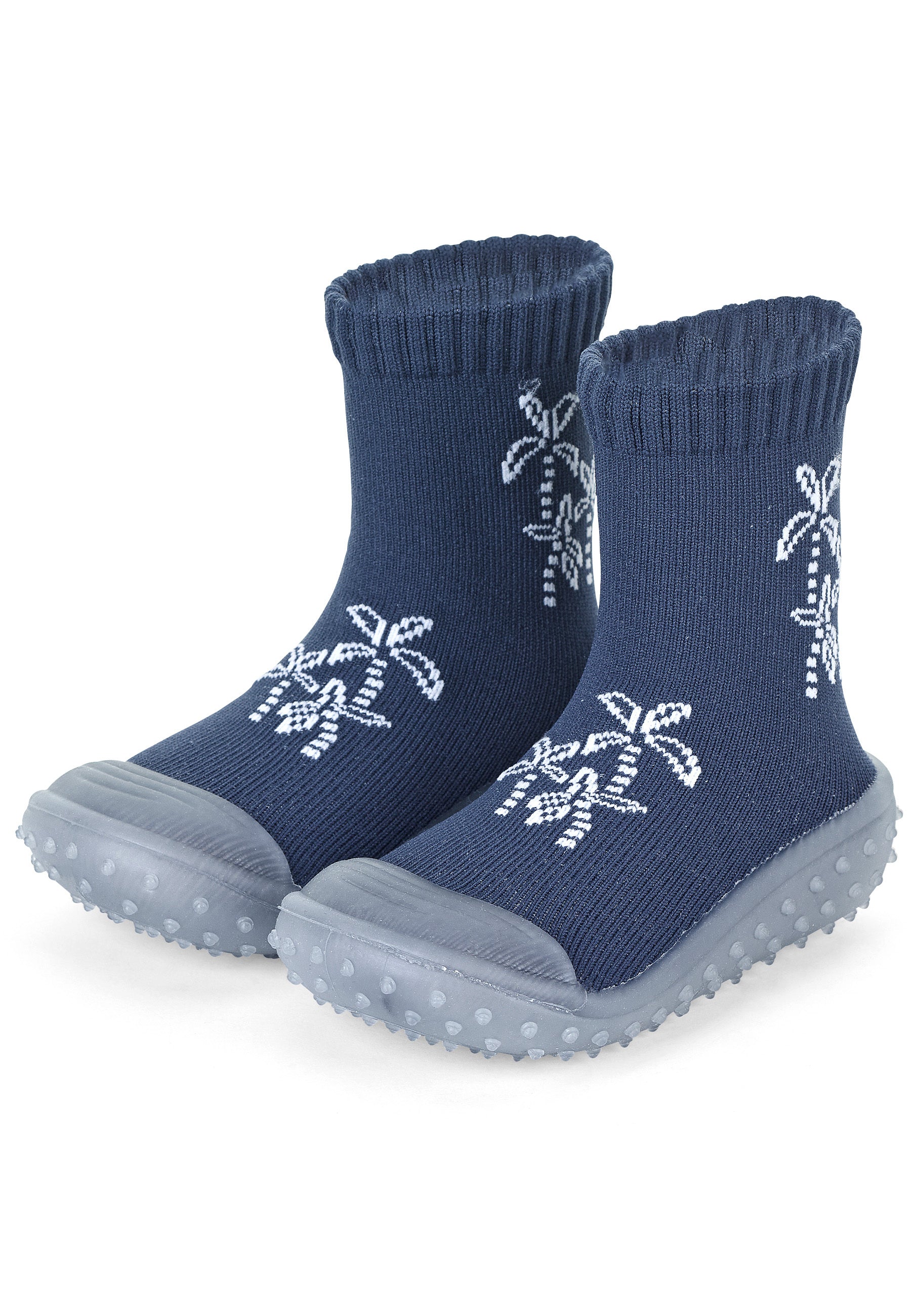 Adventure socks mit Motiv Palme in blau