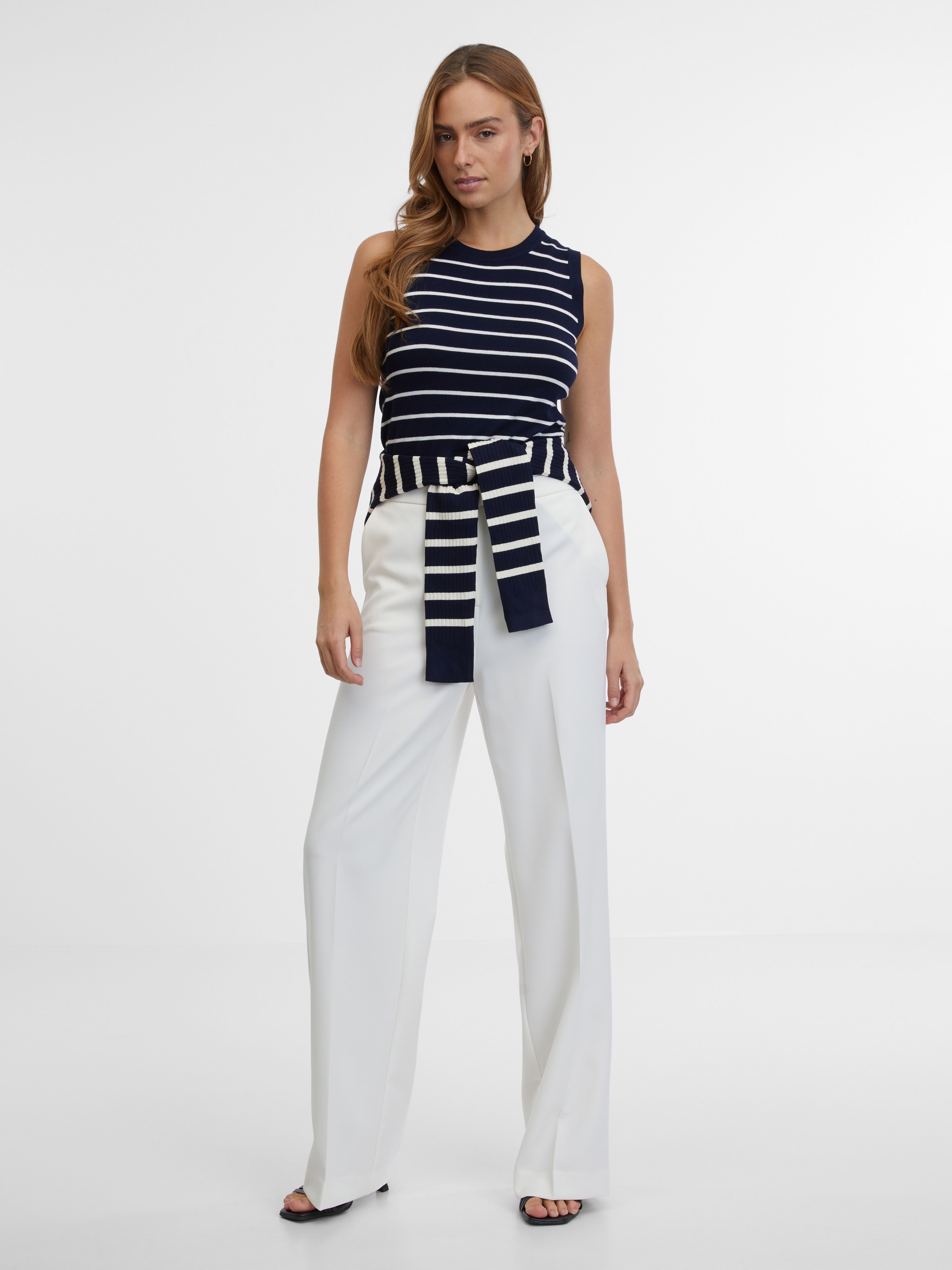 Dunkelblau gestreiftes Damen-Top ORSAY