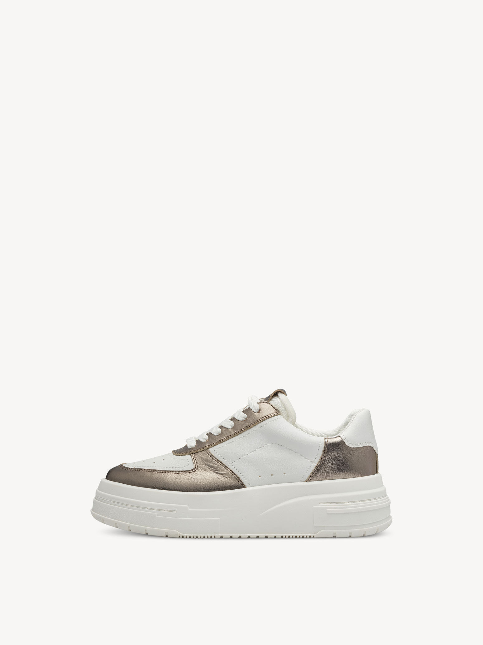 Basket en cuir - blanc