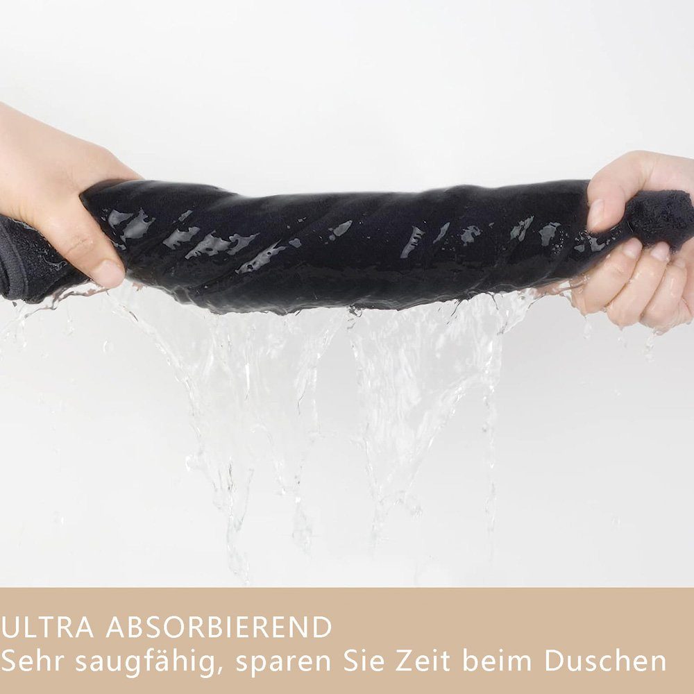 Sarfly Gästehandtücher Mikrofaser Handtuch 4er Set, Super saugfähiges Sporthandtuch Grau