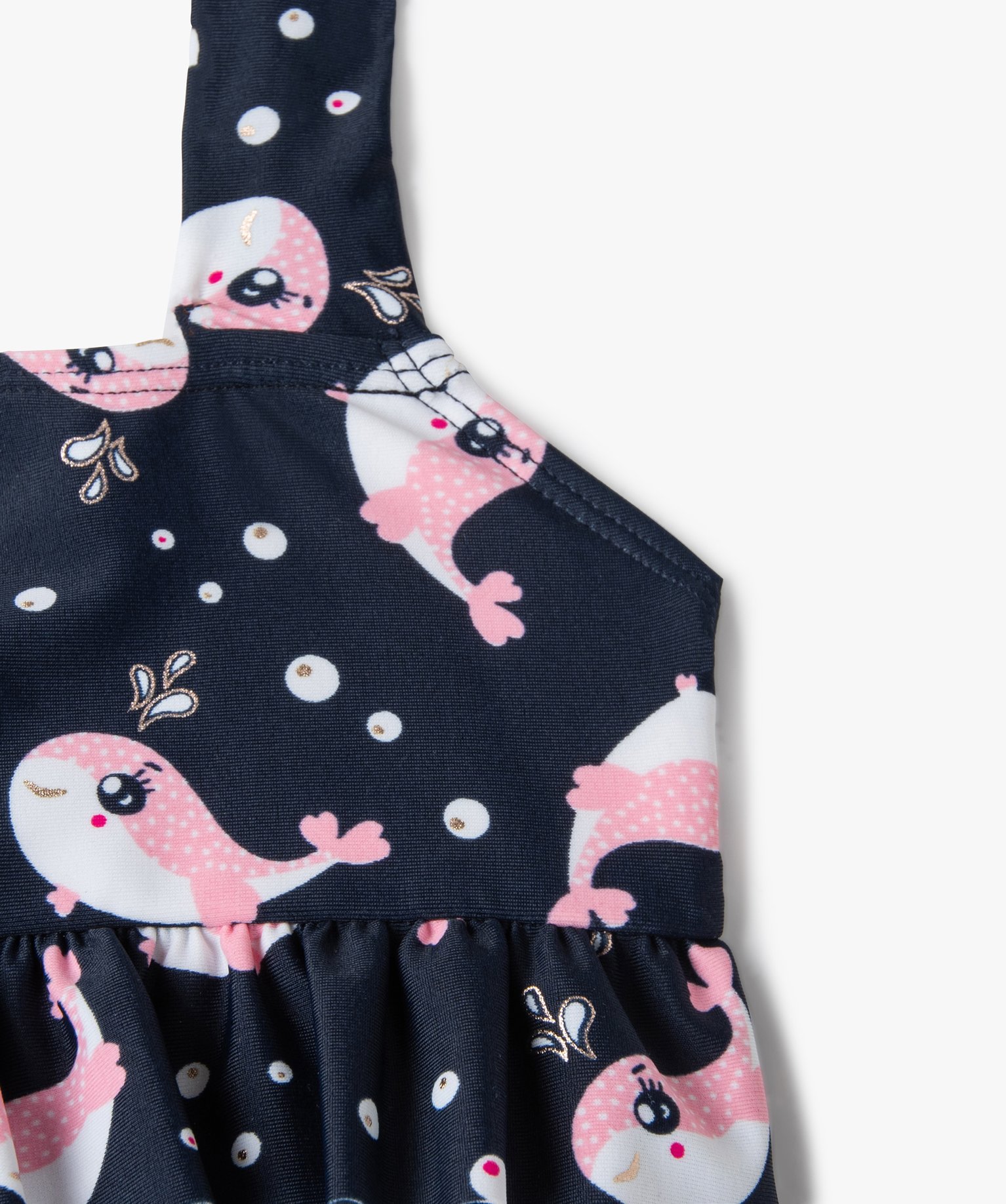 Maillot de bain bébé fille 2 pièces tankini à motif baleine imprime | GEMO