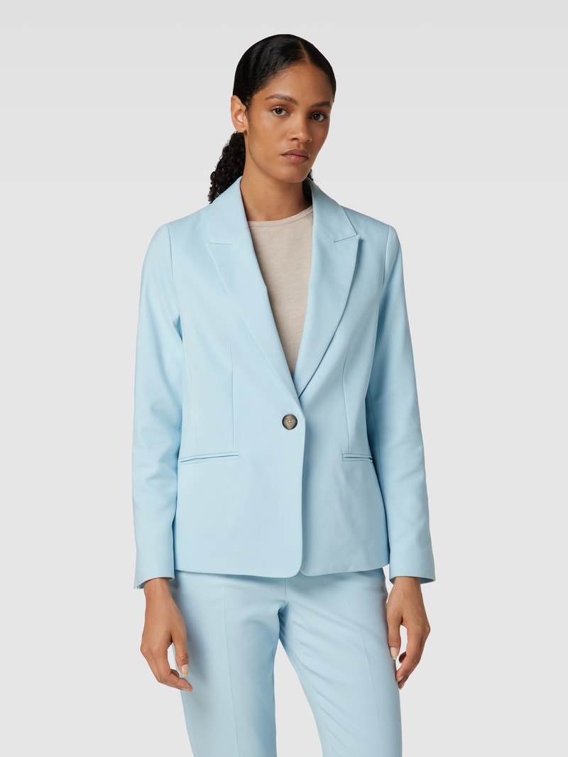 Blazer mit Paspeltaschen in hellblau