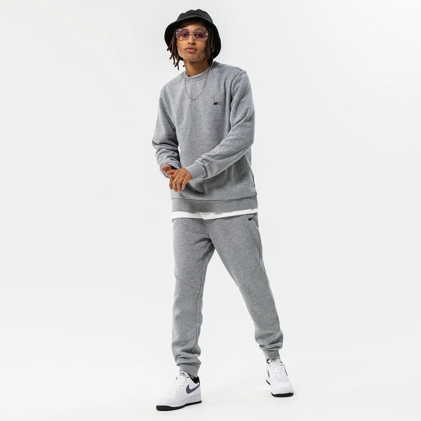 CONFRONT SWEATSHIRT CONFRONT CREW MINI LOGO Grau