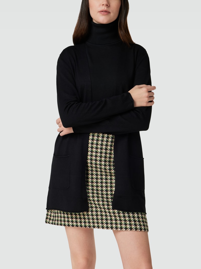 Strickjacke mit offener Vorderseite in schwarz