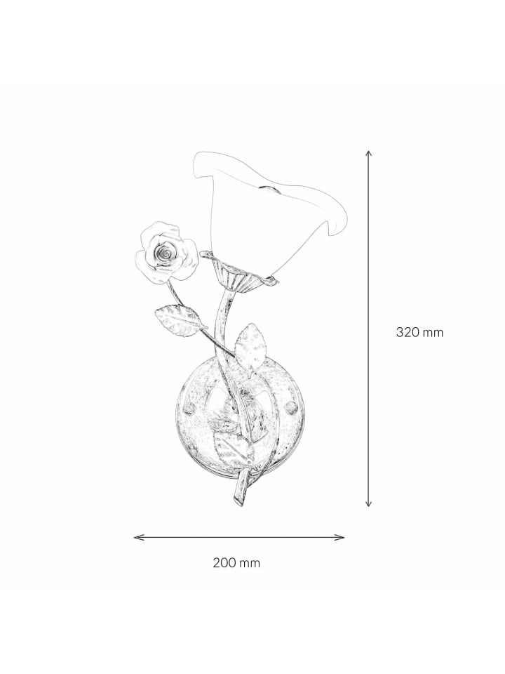 Licht-Erlebnisse Wandlampe in Creme Weiß günstig kaufen onesize