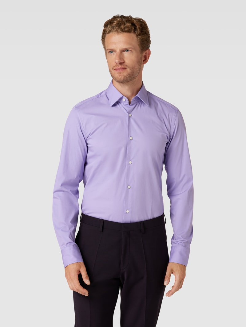 Slim Fit Business-Hemd mit Kentkragen Modell 'HANK' in flieder