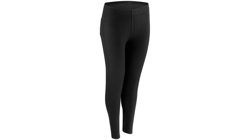 NUR DIE Damen Treggings Relax & Go pure black