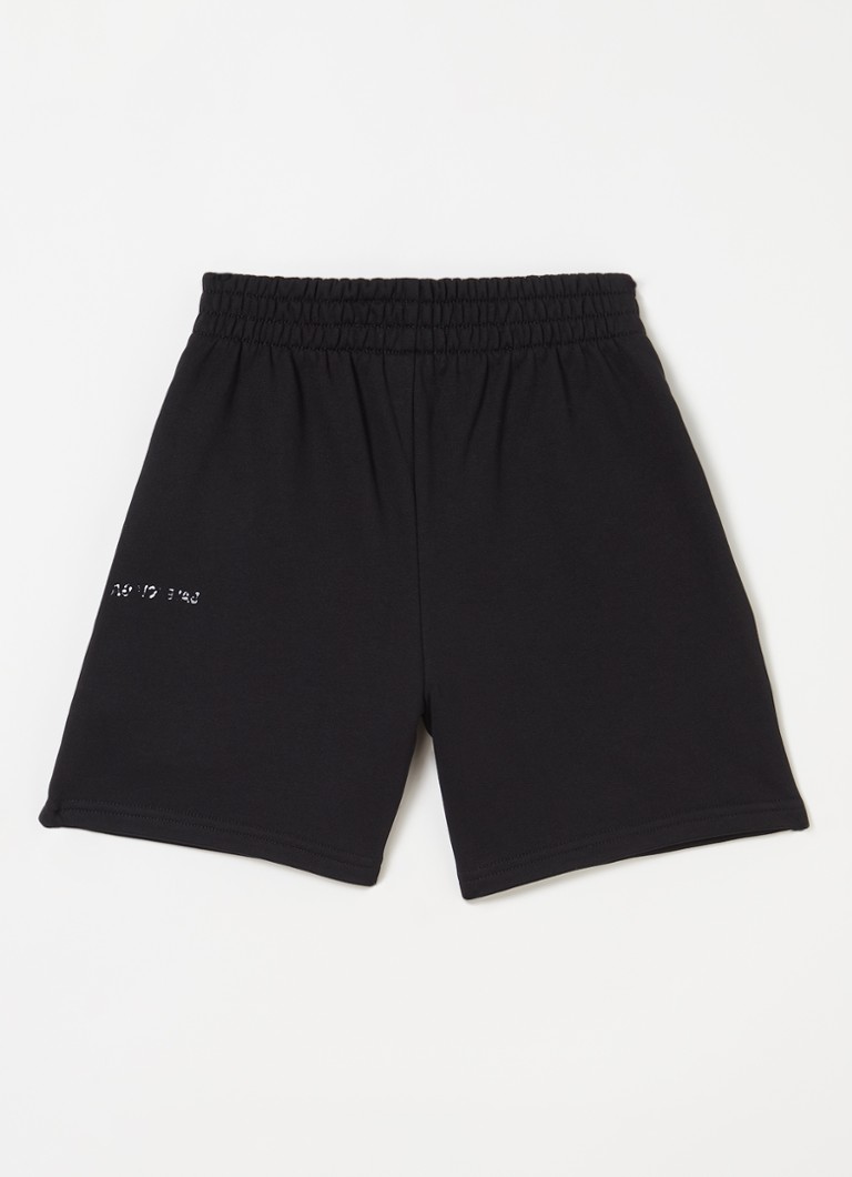 Balenciaga high waist straight fit jogging shorts with logo