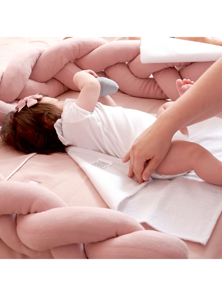 nordic coast company  Wickelauflage in Voile Rosa (L) 70 cm, (B) 80 cm günstig kaufen onesize
