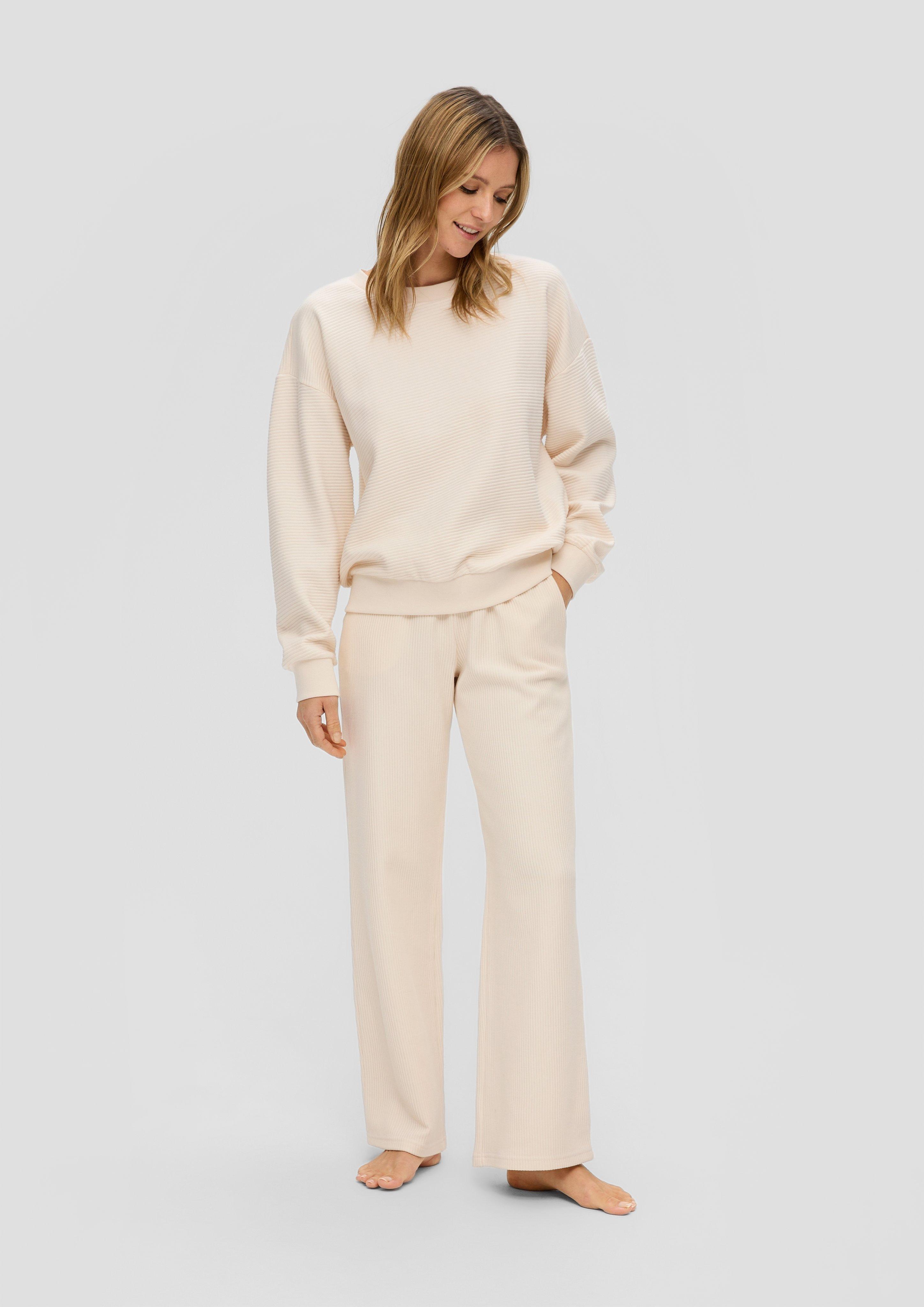 Sweatshirt in Ripp-Optik  6009284-727