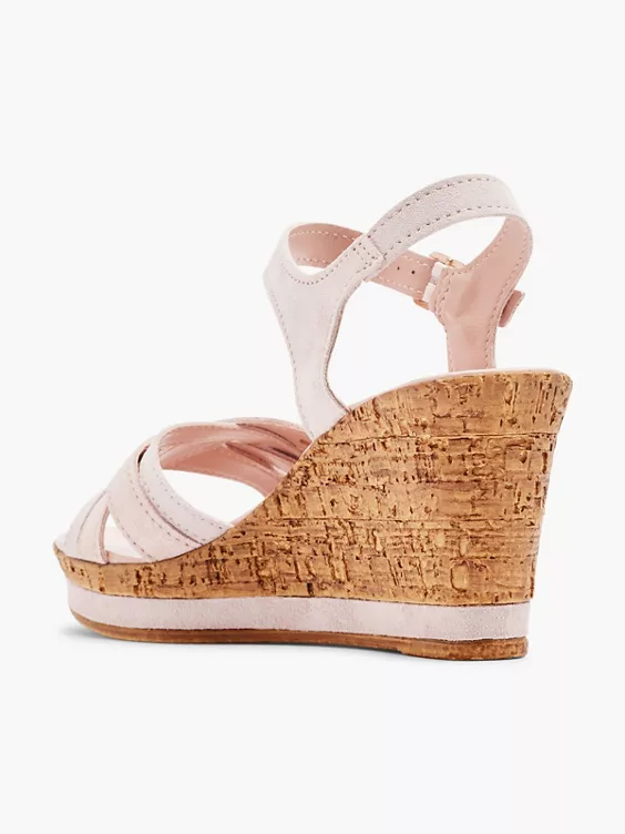 5th Avenue Leder Keilsandalette