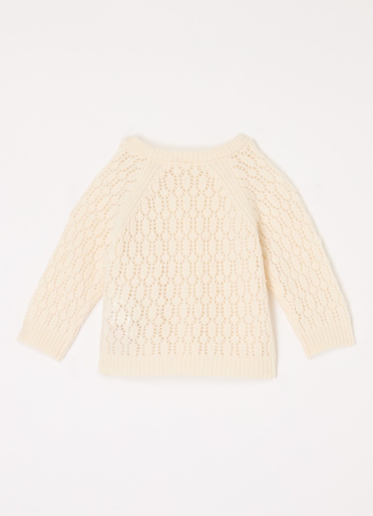 Pulover Lil' Atelier NBFRennessa confecționat din material gros tricotat cu amestec de lână