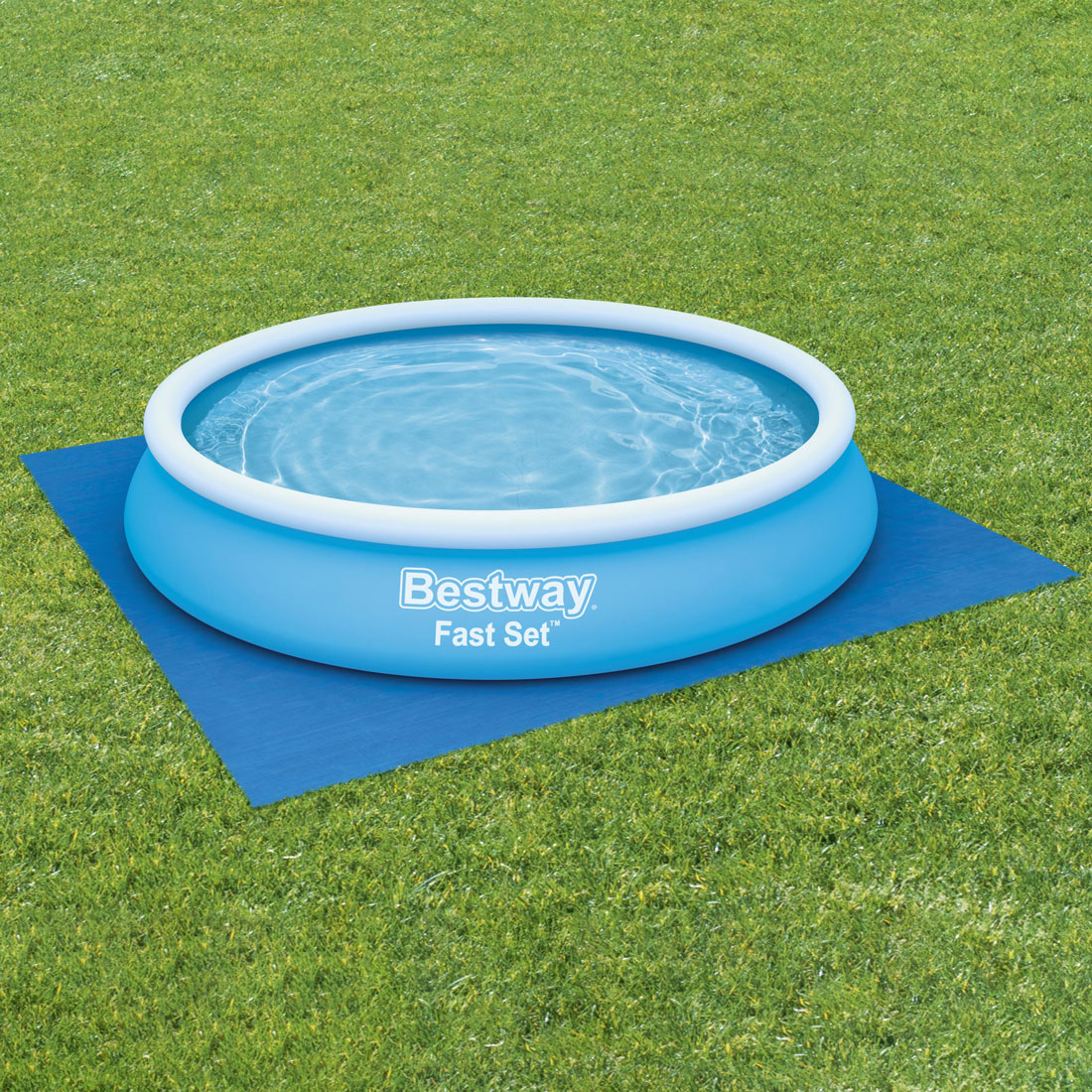 Bestway Unterlegplane Blau 396x396cm