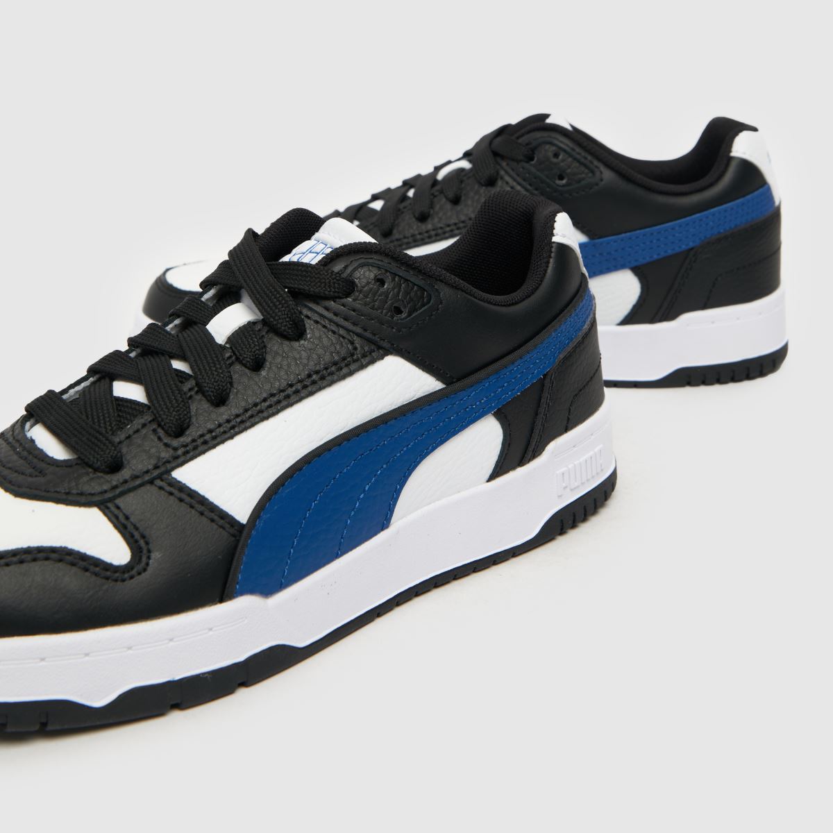 PUMA fehér és fekete RBD Game Low Fiú Gyerek Tornacipő
