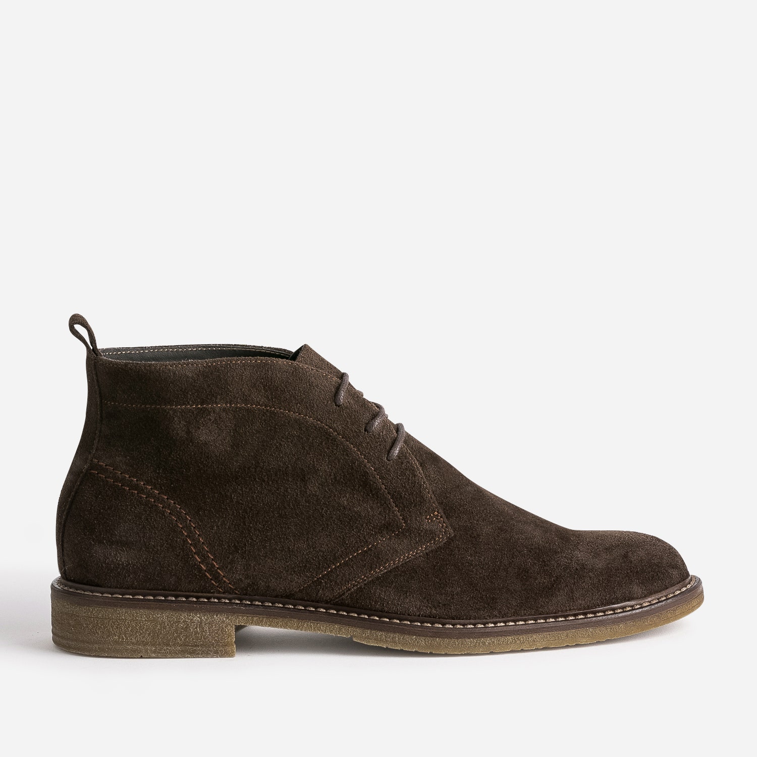 Desert Boots marron en cuir velours