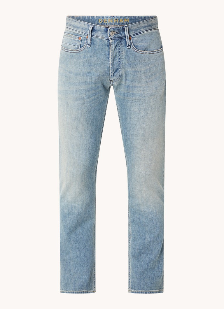 Jeansy Jean Denham Razor, dopasowany krój, jasne kolory