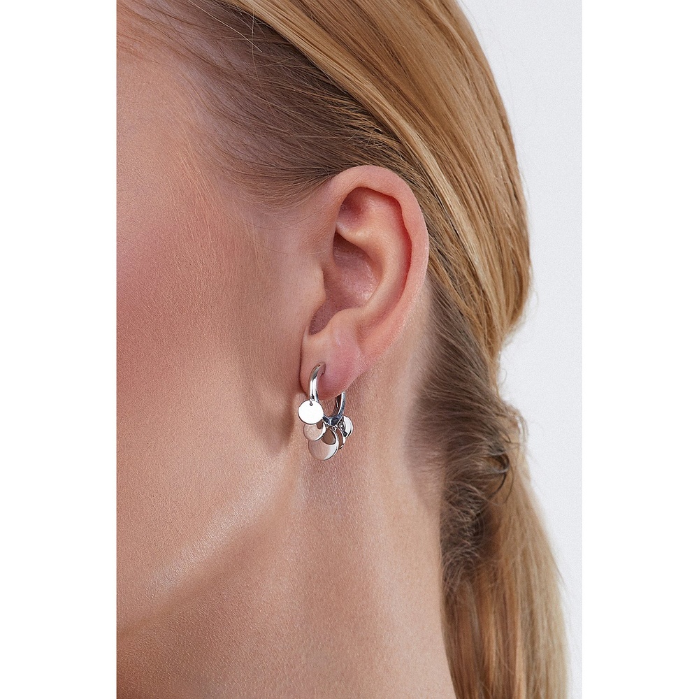 caï Créoles 925 Argent Boucles d'oreilles