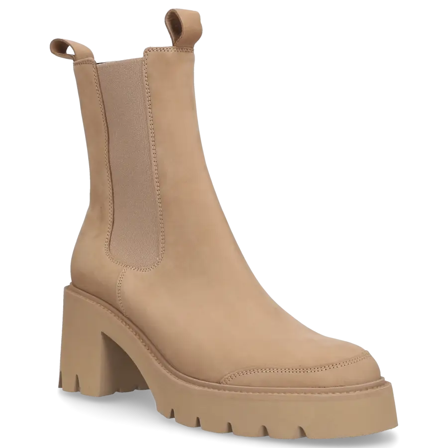 305 SOBE - Chelsea Boots GLOBE Nubukleder - beige
