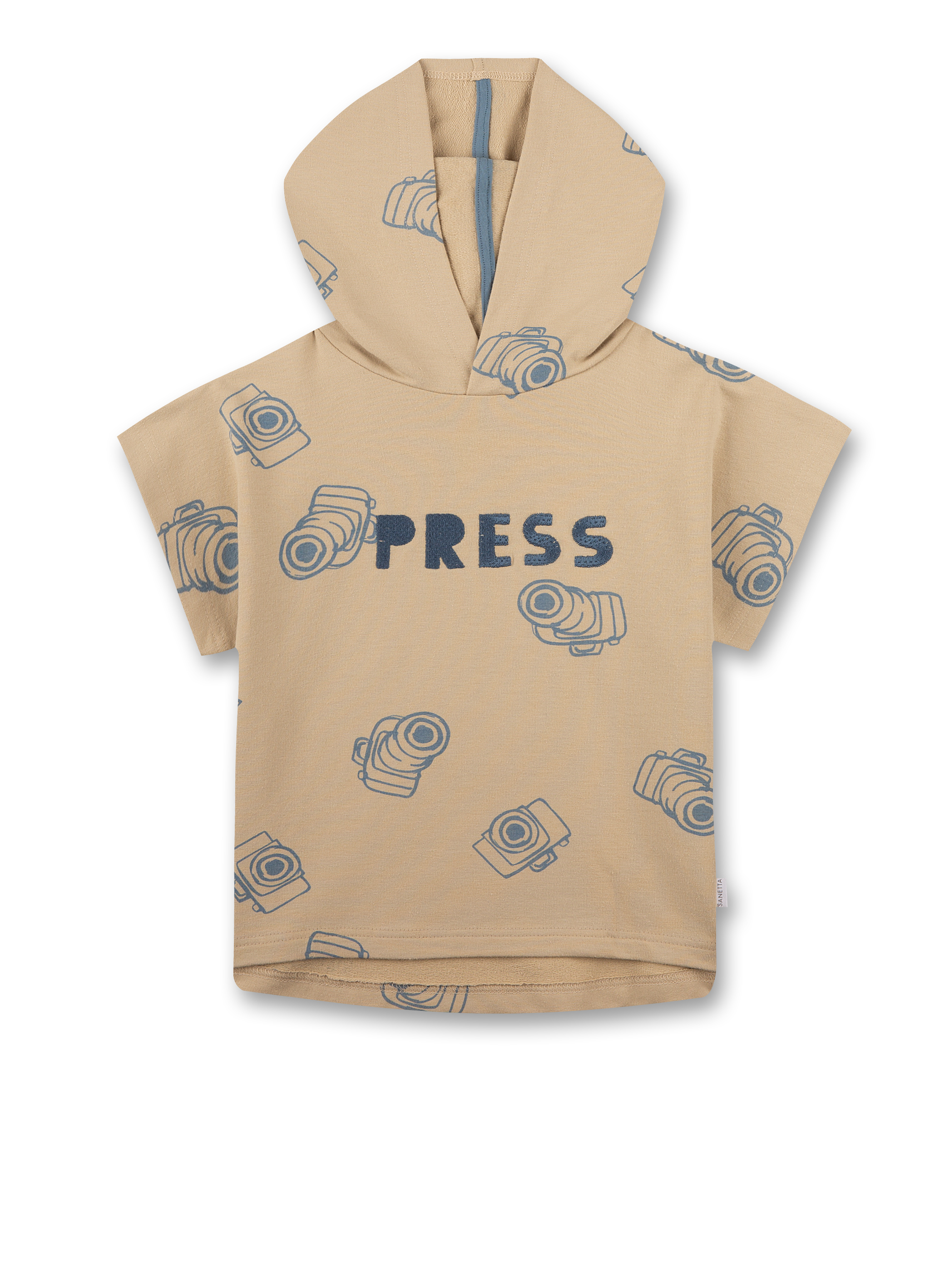 Jungen-Sweatshirt mit Kapuze Braun