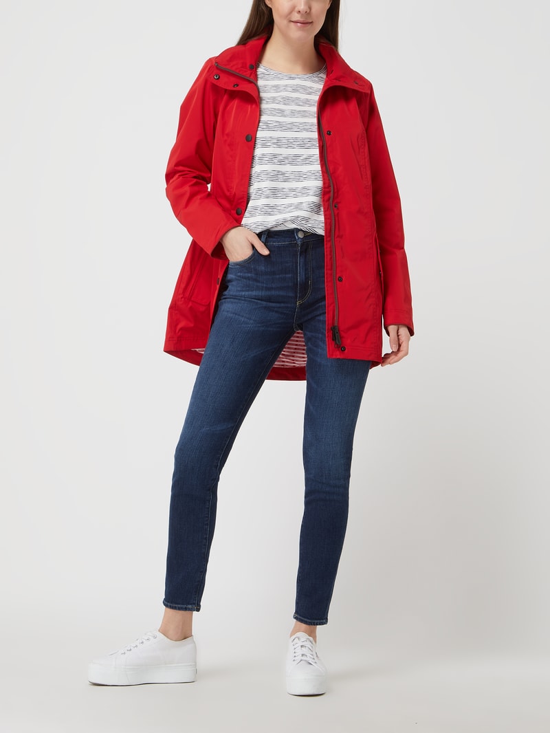 Romance 812 Funktionsjacke mit abnehmbarer Kapuze in rot