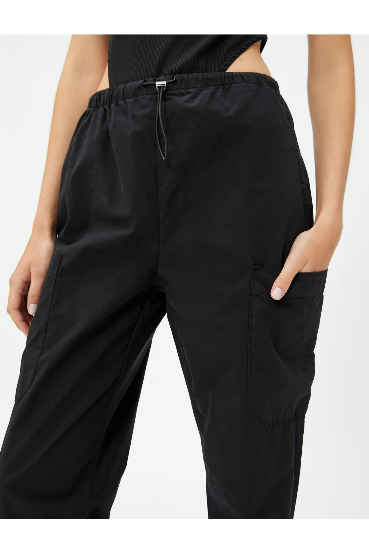 Koton  Cargohose mit Taschendetail, Stopper und elastischem Bund
