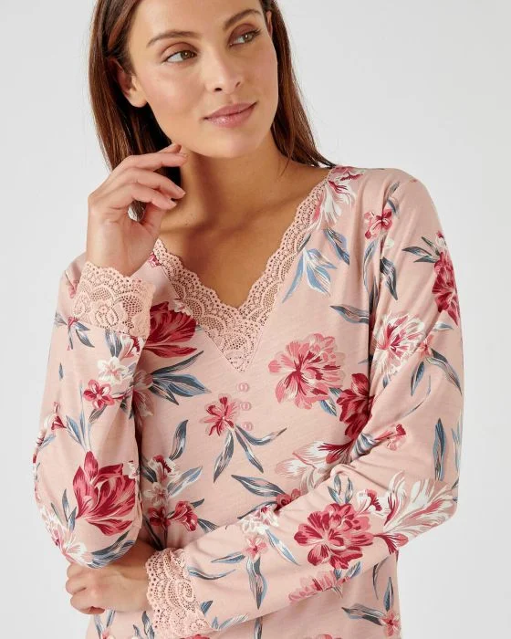 Chemise de nuit maille Thermolactyl recyclée