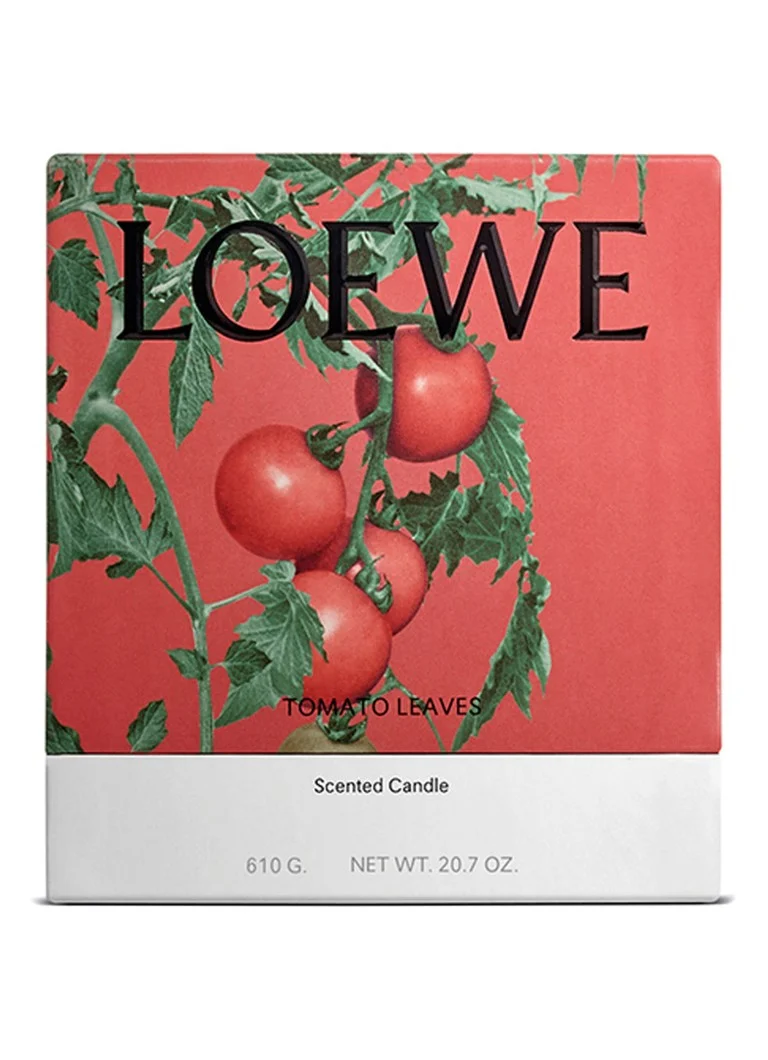 LOEWE vidēja izmēra tomātu lapu svece - aromātiskā svece 610 grami
