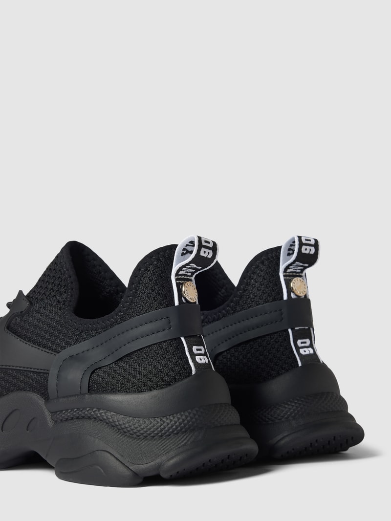 Sneaker mit Label-Patch Modell 'MATCH' in schwarz