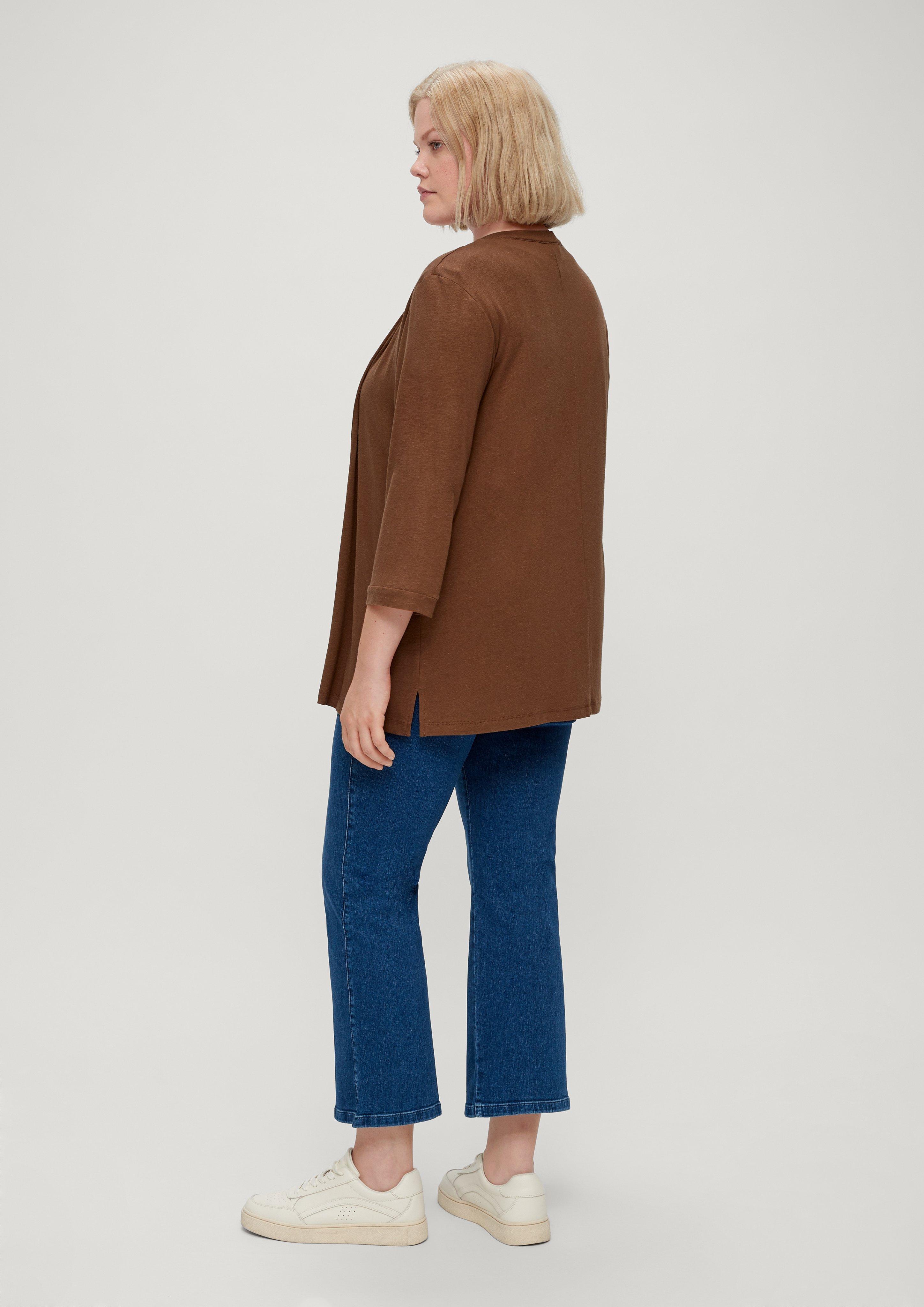 Cardigan aus Viskosemix mit Leinen  2131936-8751