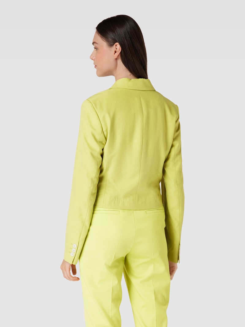 Blazer mit Reverskragen in hellgrün